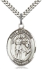 St. Samuel Sterling Silver on 24" Chain