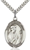 St. Thomas More Sterling Silver on 24" Chain