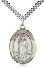 St Barnabas Silver Medal on 24" Chain