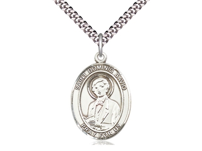 St. Dominic Savio Large Oval 24" Chain