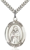 St. Samuel Sterling Silver on 24" Chain