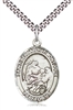 St Bernard of Montjoux Sterling Silver Medal on 24" Chain
