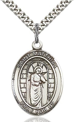 St Martin of Tours Sterling Silver on 24" Chain