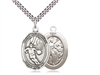 basketball St. Sebastian Sterling Silver Medal