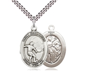 Soccer St. Sebastian Sterling Silver Medal