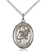 St. Agatha Sterling Silver on 18" Chain
