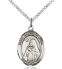 St. Teresa of Avila Sterling Silver on 18" Chain