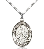 St Maria Goretti Sterling Silver on 18" Chain