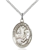 St. Catherine of Bologna Sterling Silver on 18" Chain