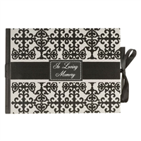 In Loving Memory Velvet Guest Book