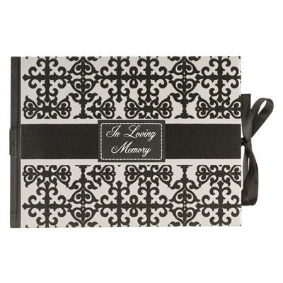 In Loving Memory Velvet Guest Book