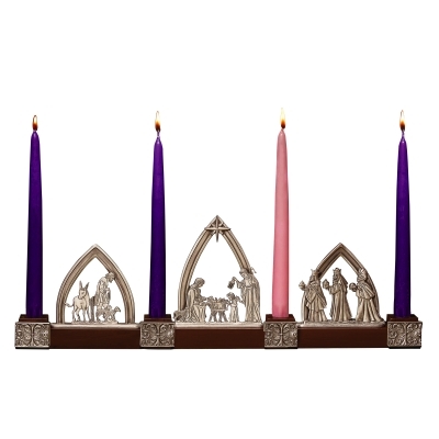 Nativity Advent Candle Holder