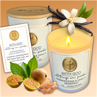 With God All Things are Possible Candle