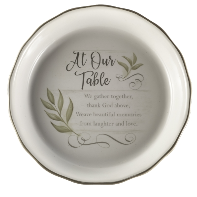 "At Our Table" Pie Plate