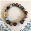 Miraculous Medal Amazonite Bracelet