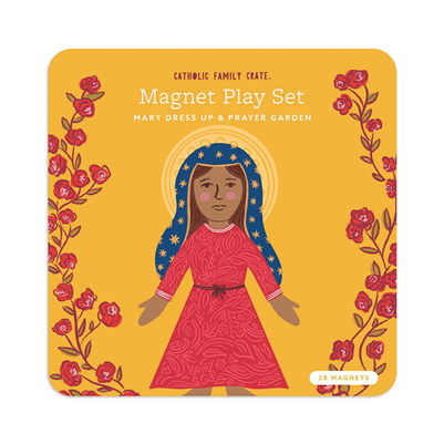 Magnet Play Set: Mary Dress Up and Prayer Garden