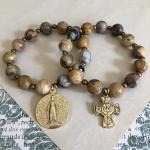 Crazy Lace Agate Stretch Bracelet