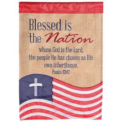 Blessed the Nation Garden Flag