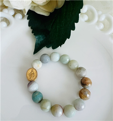 Miraculous Mary Amazonite Bracelet