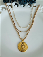 Delilah Miraculous Medal Necklace