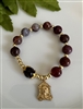 ROSARY BRACELET WITH PURPLE AMBER