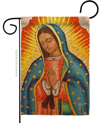 Our Lady of Guadalupe Garden Flag