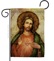 Sacred Heart Garden Flag