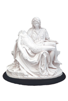 White Pieta Statue