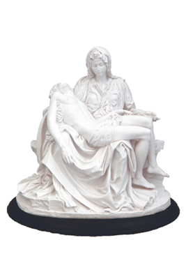 White Pieta Statue