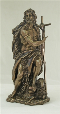 St. John the Baptist 9.5" Bronze Lightly Painted