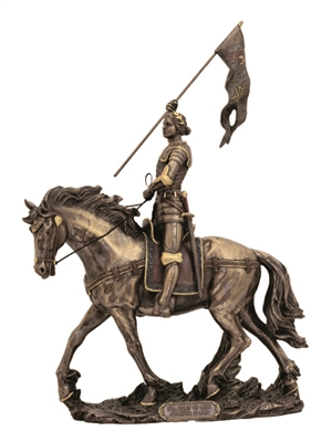 Saint Joan of Arc 11" Bronze Statue