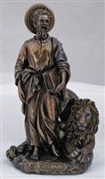 St. Mark 8" Bronze Lightly Painted