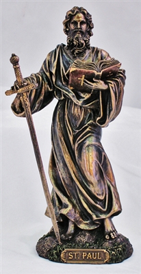 St. Matthew 8" Bronze Lightly Painted