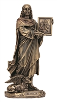 St. Luke 8" Bronze Lightly Painted