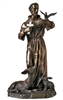 Bronze St. Francis Lightly Painted 36" Indoor/Outdoor