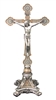 13" PEWTER STANDING CRUCIFIX