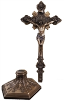 17" Saint Benedict Bronze Crucifix