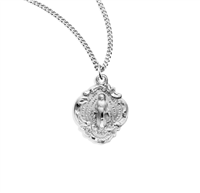 Sterling Silver Fancy Baroque Style Miraculous Medal