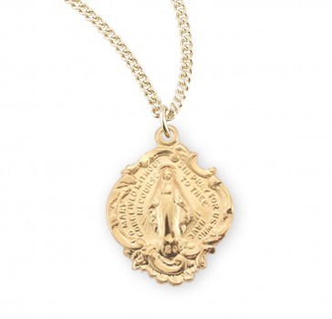 Gold Plated Miraculous Medal