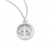 Sterling Silver Round Miraculous Medal