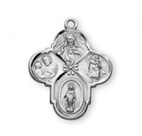 Sterling Silver 4 Way Medal