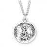 Saint Michael Round Sterling Silver Medal