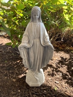 Our Lady of Grace statue, 22" in height