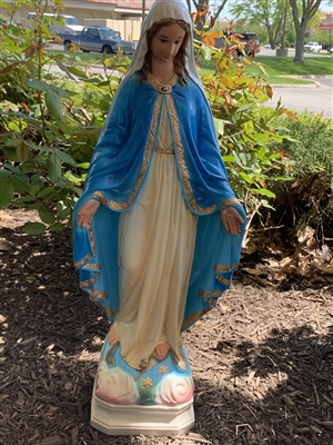 Our Lady of Grace statue, 27" in height