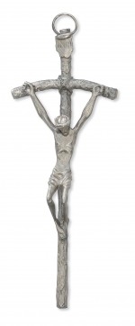 5" ALL METAL PAPAL CRUCIFIX