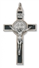 3" SILVER ST BENEDICT CRUCIFIX