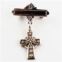 Celtic cross Baby Pin sterling silver