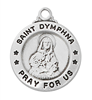 St Dymphna Sterling Silver on 18" Chain