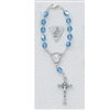 Blue Our Lady of Lourdes Auto Rosary