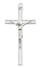 5" White Enamel Crucifix